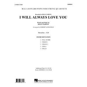 I Will Always Love You - Full Score